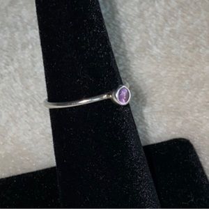 Sterling Silver Silpada February Birthstone Ring